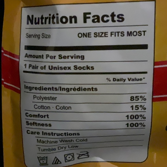 NWT - Unisex Bacon and Eggs Socks - Picture 3 of 4